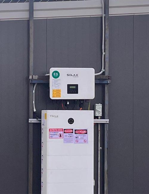 Residential rooftop solar installation