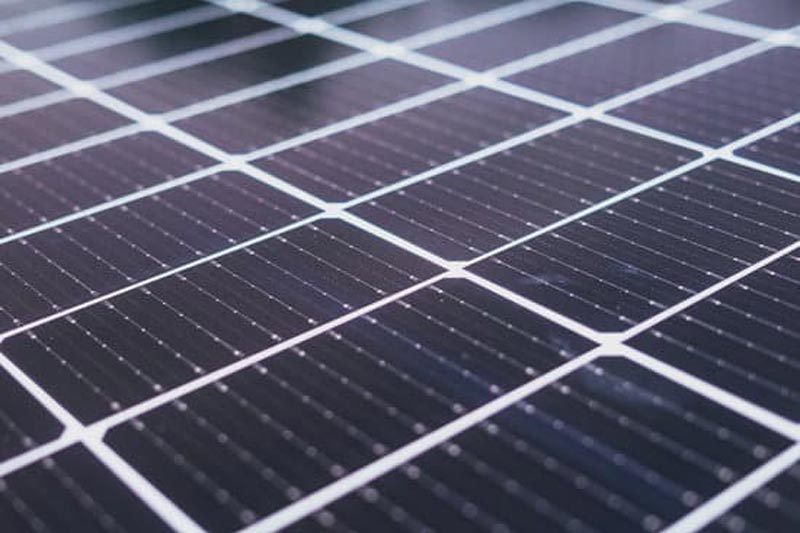 Solar panel close-up