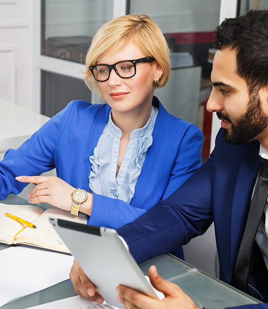 People discussing IT solutions